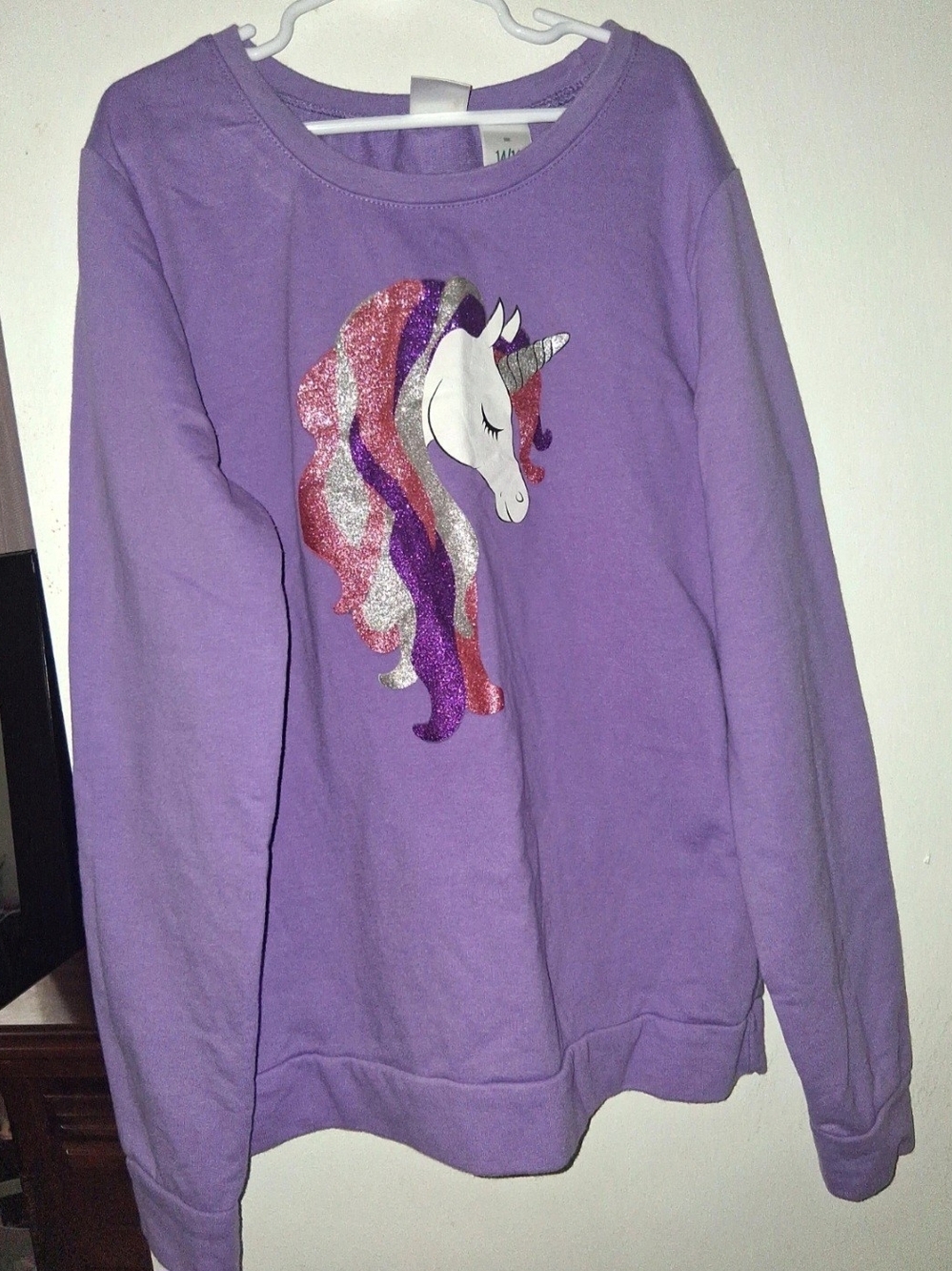 Lilac Girls' Unicorn Sweatshirt - Sparkle Mane